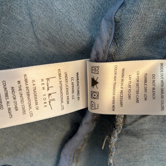 NWT Women's Nicole Miller Denim Blazer Jacket Size Small - Picture 6 of 8